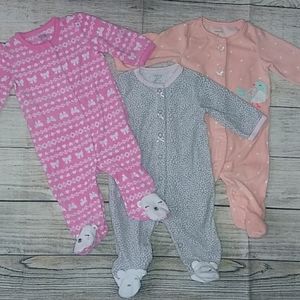 3 carters size 3 month sleepers